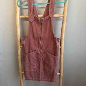 Wild Fable Corduroy Pink Overall Dress